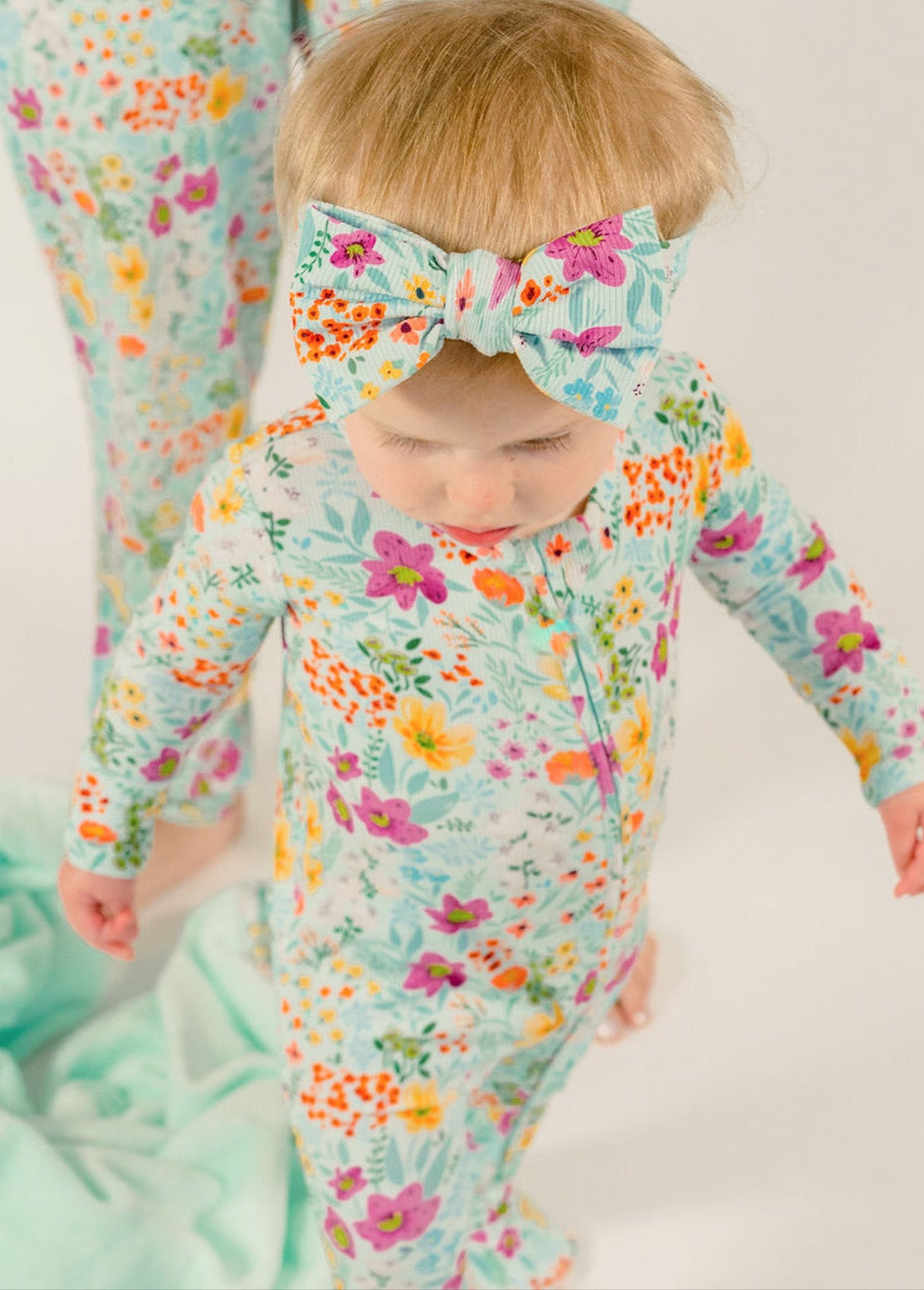 Garden Daydream Ribbed Bamboo Luxe Hair Bow